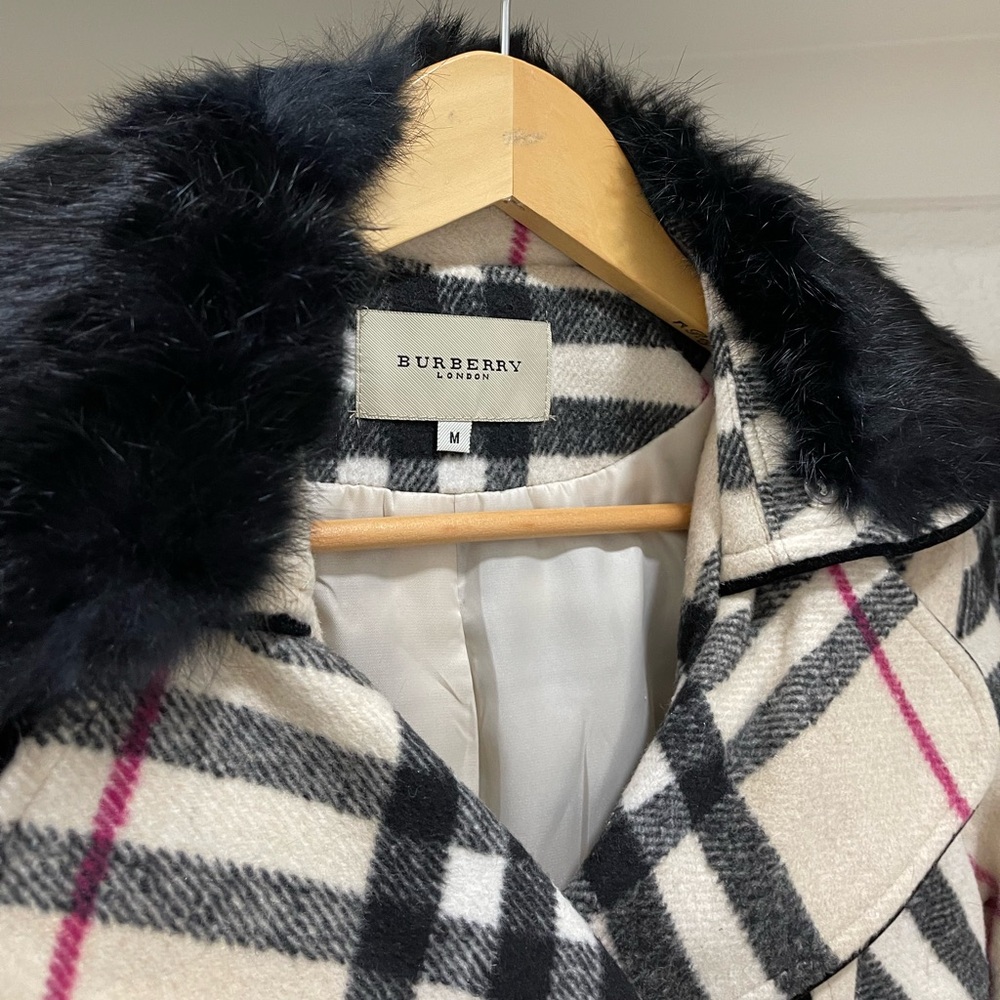 Burberry vintage classic wool coat jacket